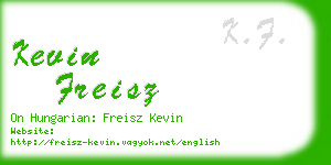 kevin freisz business card